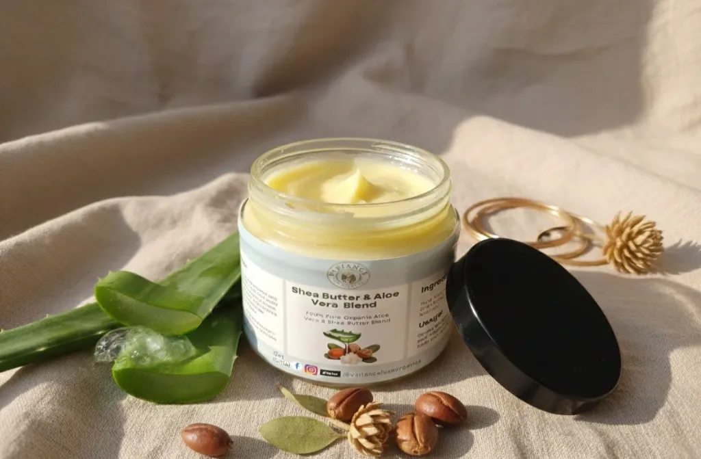 100% Pure Organic Shea Butter & Aloe Vera Blend (250g)